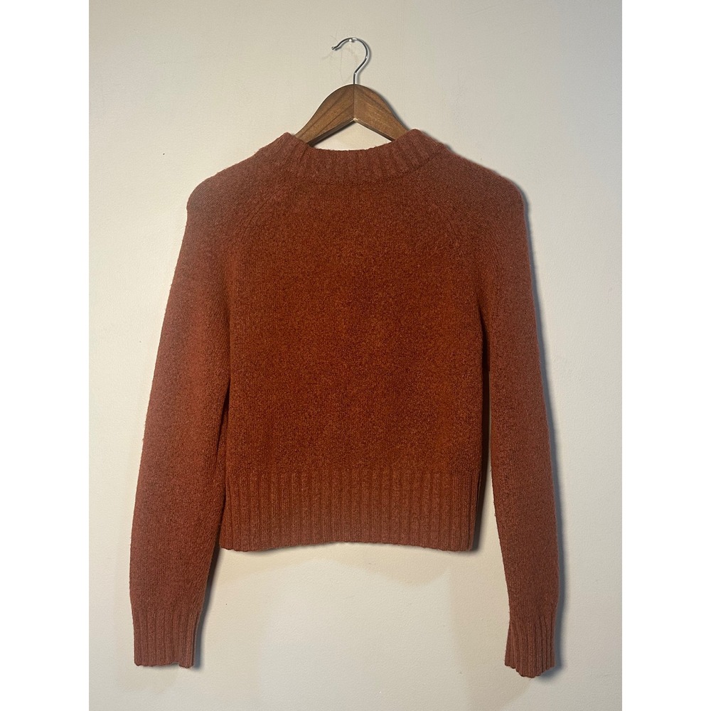 French Connection Womens Rust Mock Neck Raglan Sweater Size S